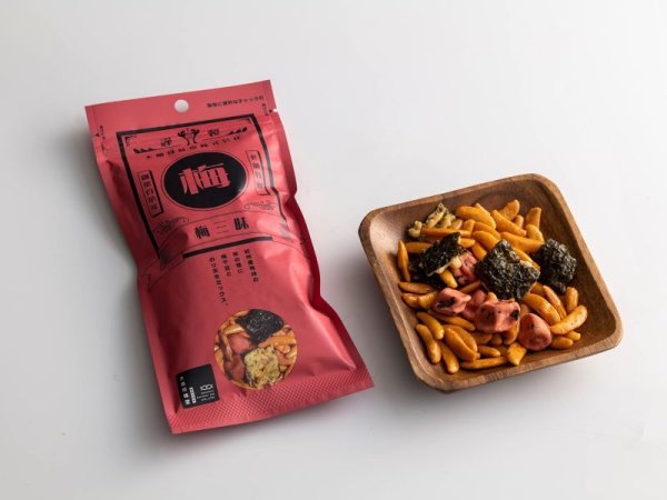 画像4: 柿の種三昧詰め合せ ( 柚子胡椒三昧3袋 、梅三昧3袋、スパイシー三昧3袋、わさび三昧3袋)合計12袋 /常備 お菓子 おやつ おつまみ まとめ買い (4)