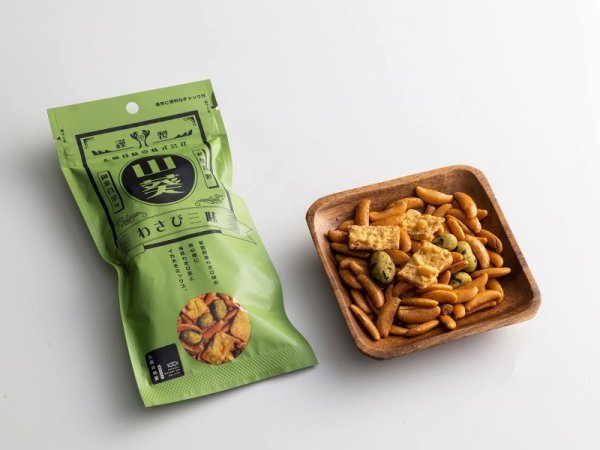 画像5: 柿の種三昧詰め合せ ( 柚子胡椒三昧3袋 、梅三昧3袋、スパイシー三昧3袋、わさび三昧3袋)合計12袋 /常備 お菓子 おやつ おつまみ まとめ買い (5)